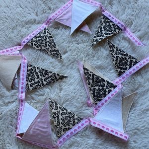 Shabby Chic Damask Bunting Garland